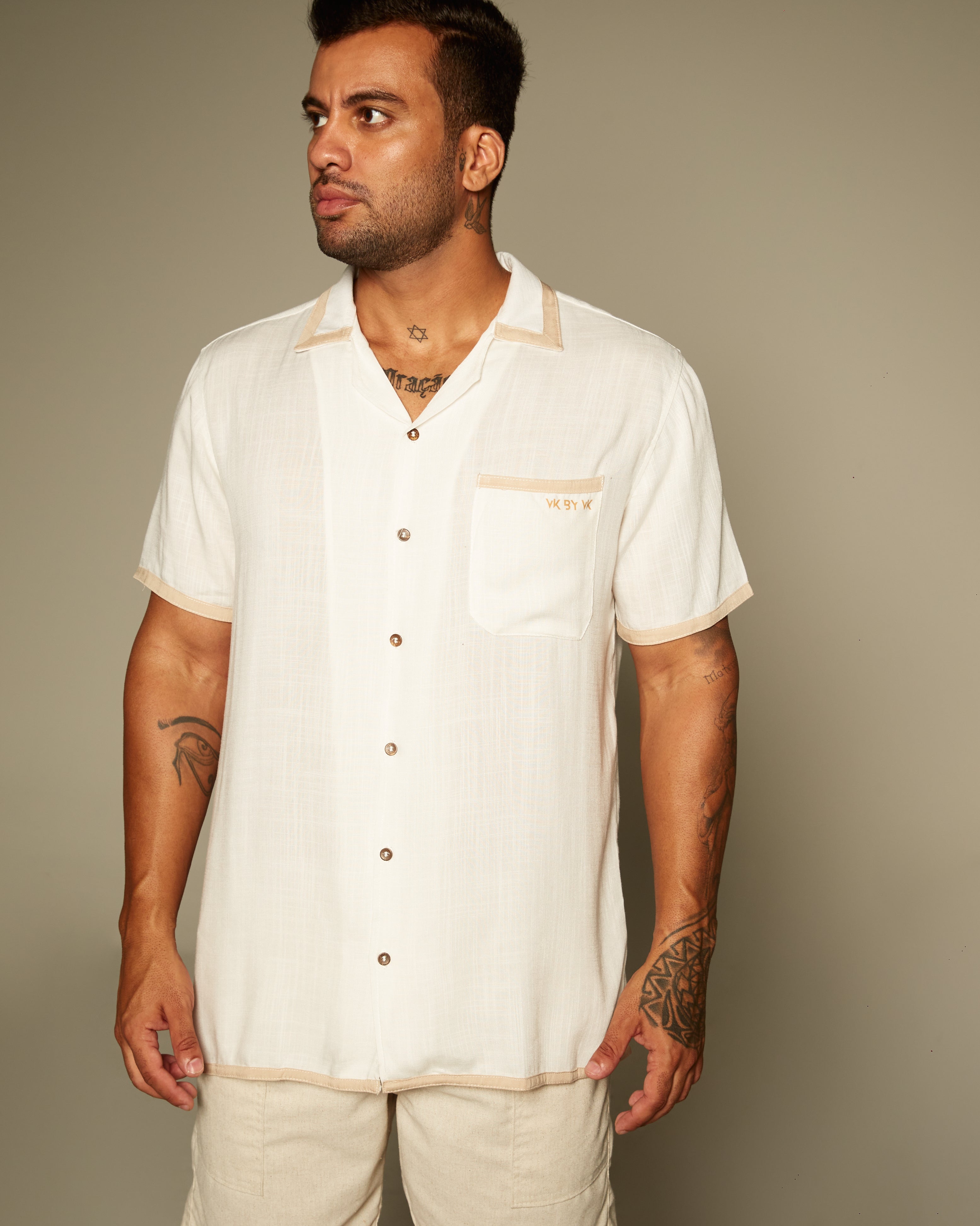 Camisa Manga Curta VK by VK Gola Cubana