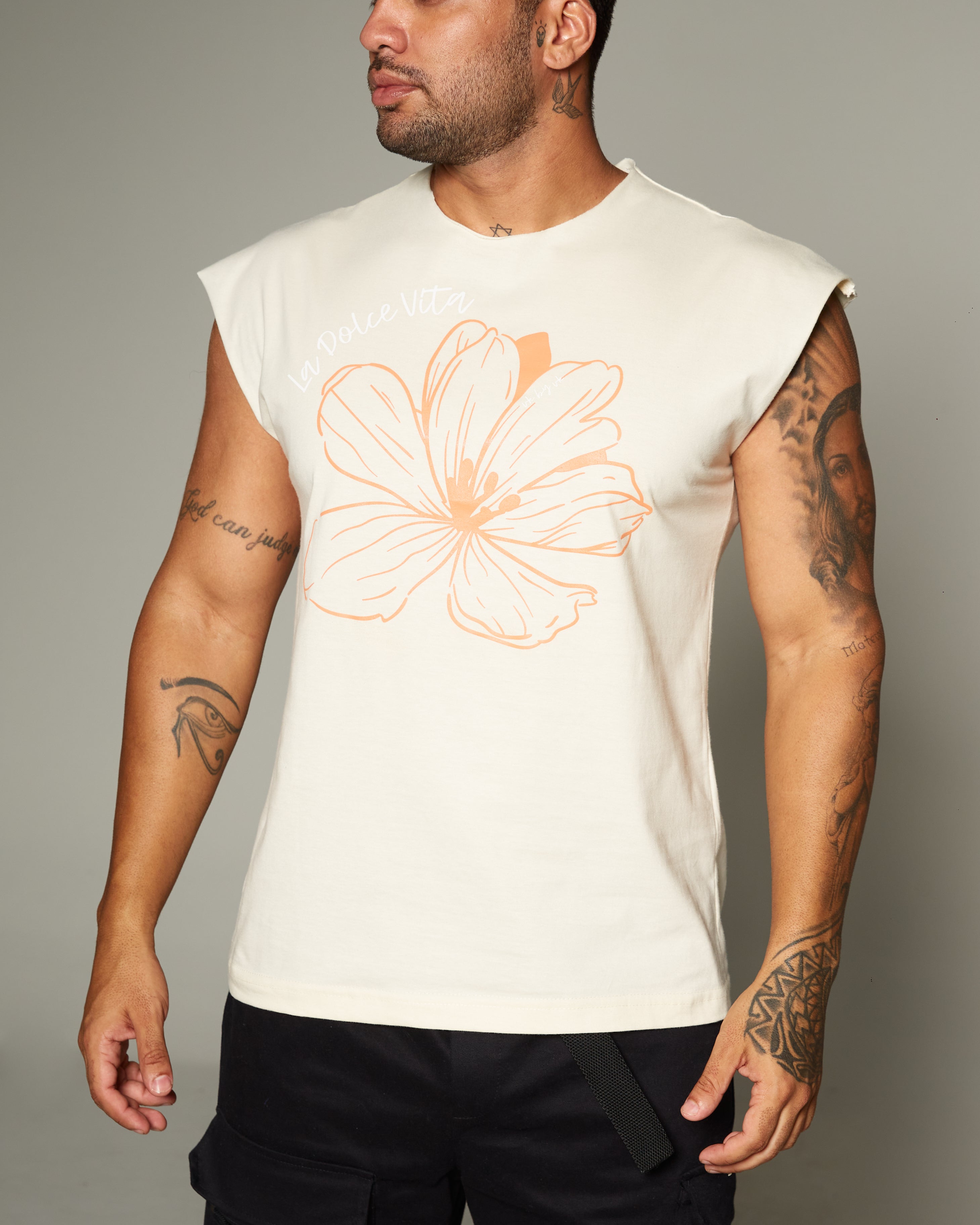 Camiseta sin mangas con flores de VK by VK