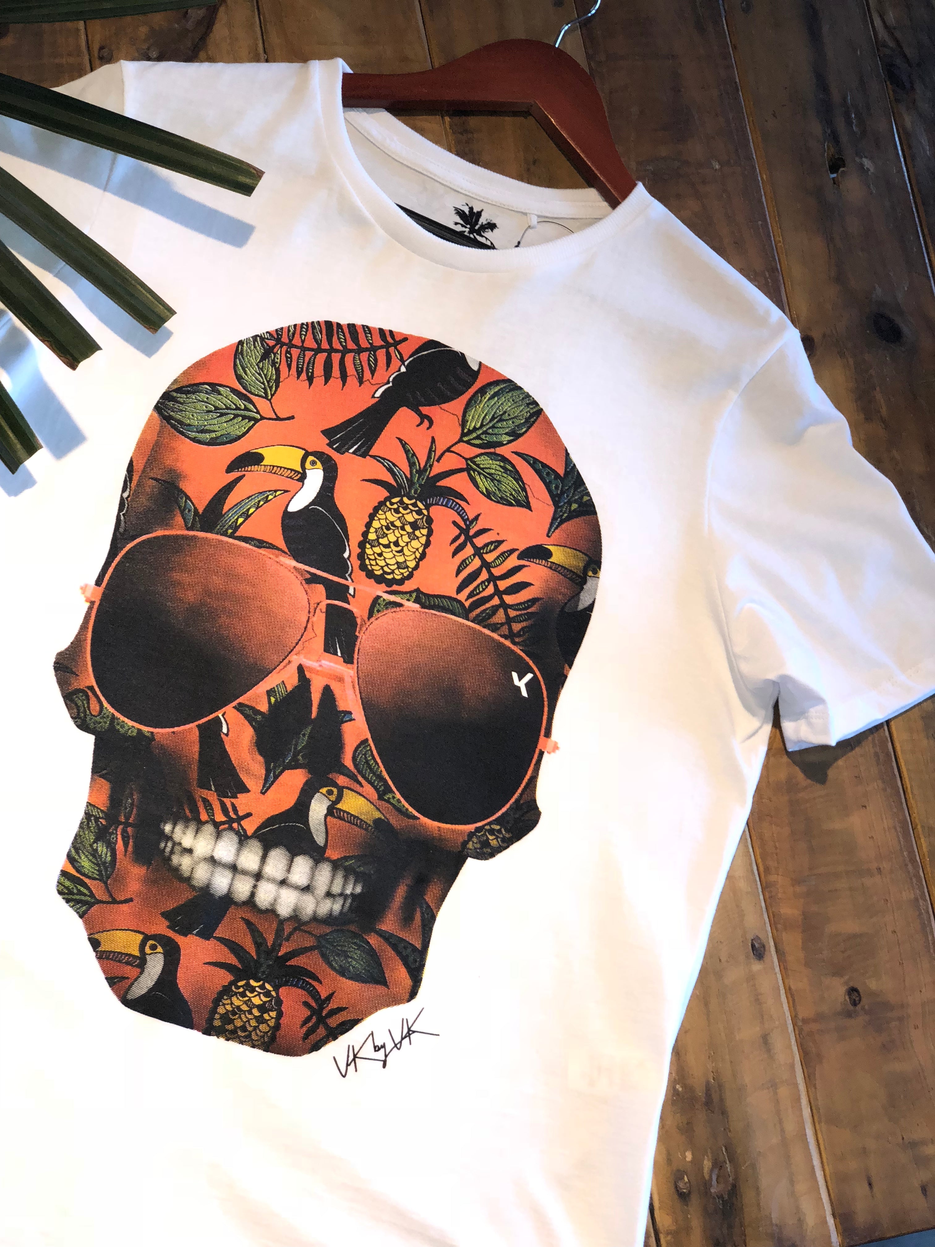 Camiseta Skull Tropical